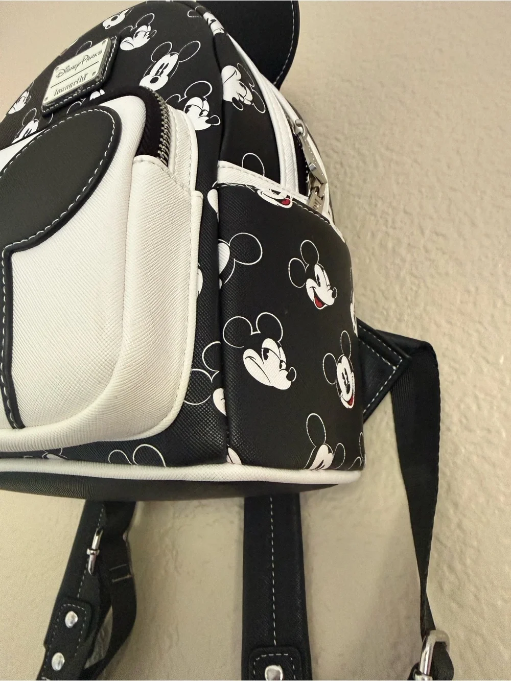 Loungefly Black & White Mickey Mouse Mini Backpack